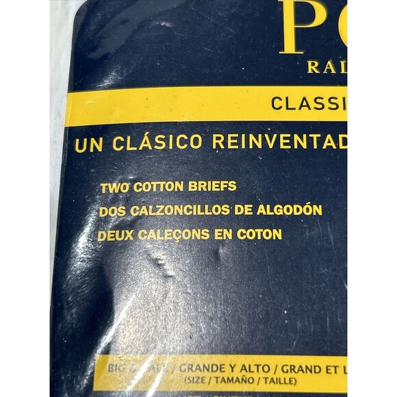 Polo Ralph Lauren Mens 2-Pack Briefs Underwear Classic Fit White Men's 4XL - Picture 9 of 11